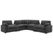 Collins Dark Gray 7 Piece Modular Power Sectional