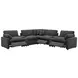 Collins Dark Gray 7 Piece Modular Power Sectional