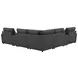 Collins Dark Gray 7 Piece Modular Power Sectional