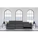 Collins Dark Gray Modular 124" Power Reclining Sofa