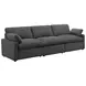 Collins Dark Gray Modular 124" Power Reclining Sofa