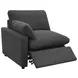 Collins Dark Gray Modular 124" Power Reclining Sofa