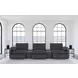 Collins Dark Gray 5 Piece Power Reclining Home Theater Seating