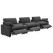 Collins Dark Gray 5 Piece Power Reclining Home Theater Seating