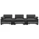 Collins Dark Gray 5 Piece Power Reclining Home Theater Seating