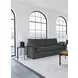 Collins Dark Gray Modular 86" Power Reclining Loveseat