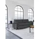 Collins Dark Gray Modular 86" Power Reclining Loveseat
