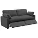 Collins Dark Gray Modular 86" Power Reclining Loveseat