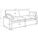 Collins Dark Gray Modular 86" Power Reclining Loveseat