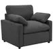Collins Dark Gray Power Recliner