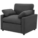 Collins Dark Gray Power Recliner