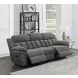 Bahrain Charcoal Reclining 99" Sofa
