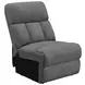 Bahrain Charcoal Reclining 99" Sofa