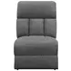 Bahrain Charcoal Reclining 99" Sofa
