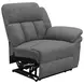 Bahrain Charcoal Reclining 99" Sofa
