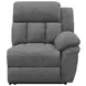 Bahrain Charcoal Reclining 99" Sofa