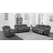 Bahrain Charcoal Reclining 99" Sofa