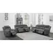 Bahrain Charcoal Reclining 99" Sofa