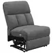 Bahrain Charcoal Power Reclining 3 Seater 126" Home Theater