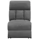 Bahrain Charcoal Power Reclining 3 Seater 126" Home Theater