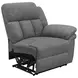Bahrain Charcoal Power Reclining 3 Seater 126" Home Theater