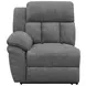 Bahrain Charcoal Reclining 3 Seater 126" Home Theater