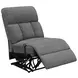 Bahrain Charcoal Reclining 3 Seater 126" Home Theater