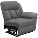 Bahrain Charcoal Reclining 3 Seater 126" Home Theater