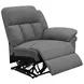 Bahrain Charcoal Reclining 3 Seater 126" Home Theater