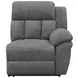 Bahrain Charcoal Reclining 3 Seater 126" Home Theater