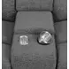 Bahrain Charcoal Reclining 3 Seater 126" Home Theater