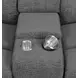 Bahrain Charcoal Reclining 86" Loveseat