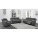 Bahrain Charcoal Power Reclining Console 86" Loveseat