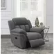 Bahrain Charcoal Performance Fabric Glider Recliner