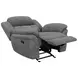Bahrain Charcoal Performance Fabric Glider Recliner