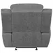 Bahrain Charcoal Performance Fabric Glider Recliner