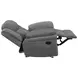 Bahrain Charcoal Performance Fabric Glider Recliner