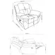 Bahrain Charcoal Performance Fabric Glider Recliner