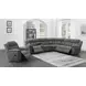 Bahrain Charcoal Performance Fabric Glider Recliner