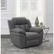 Bahrain Charcoal Performance Fabric Glider Power Recliner