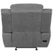 Bahrain Charcoal Performance Fabric Glider Power Recliner