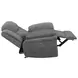 Bahrain Charcoal Performance Fabric Glider Power Recliner