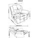 Bahrain Charcoal Performance Fabric Glider Power Recliner