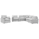 Collins Gray 6 Piece Modular Power Sectional
