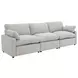 Collins Gray Modular 124" Power Reclining Sofa