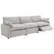 Collins Gray Modular 124" Power Reclining Sofa