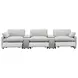 Collins Gray 5 Piece Power Reclining Home Theater Seating