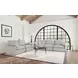 Collins Gray Modular 86" Power Reclining Loveseat