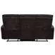 Navarro Dark Brown 79" Motion Sofa
