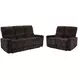 Navarro Dark Brown Living Room Set